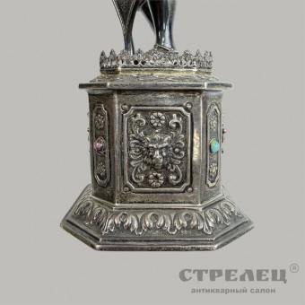 Серебряная скульптура «Рыцарь». Ханау, Германия, нач. 20 в. 